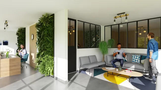 3D render of a commercial space designed with Cedreo