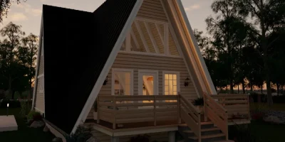 3D render by Cedreo for header blog tiny house software