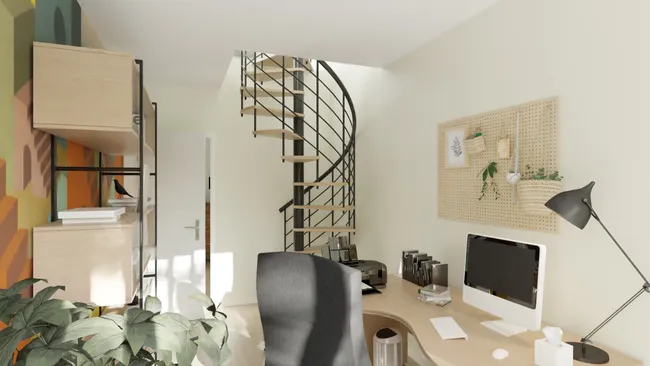 tiny house with stairs designed with Cedreo