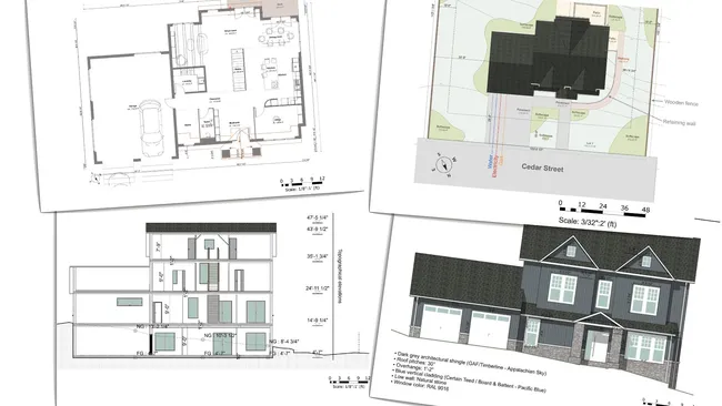 Set of as-built plans designed with Cedreo