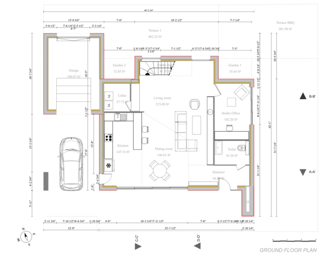 2D floor plan example
