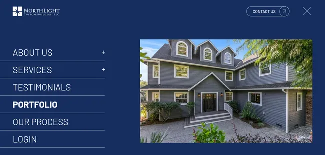 architecture portfolio on website example