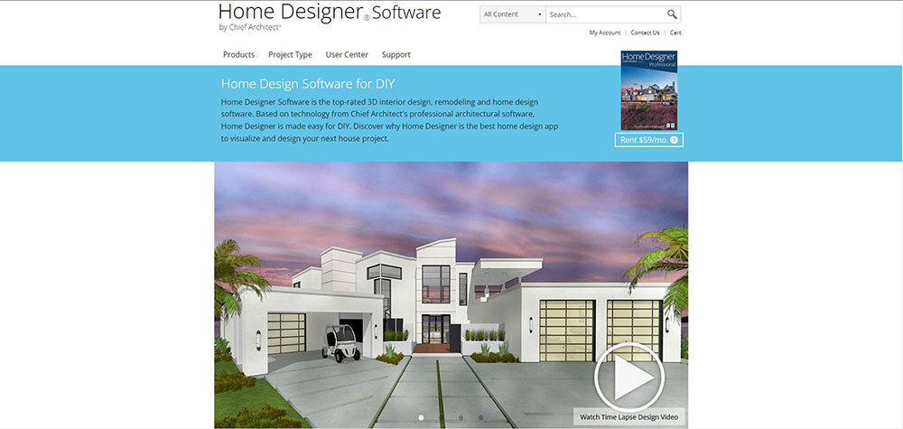 Home Designer home page
