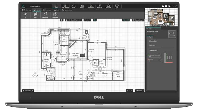 UI shot Cedreo floor plan