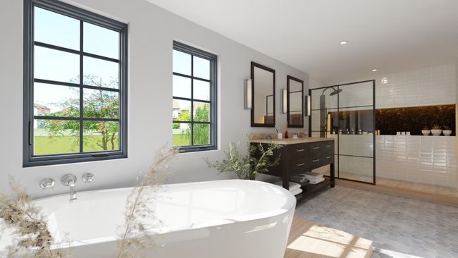 Modern master bathroom