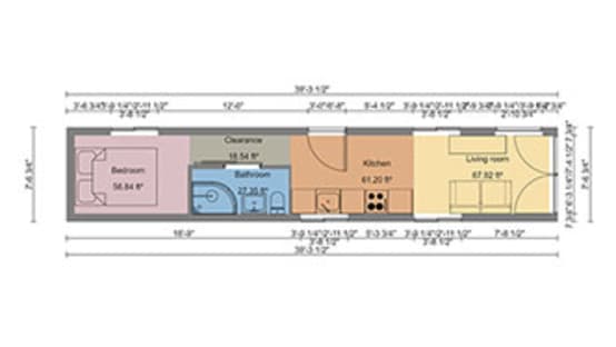 container house floor plan