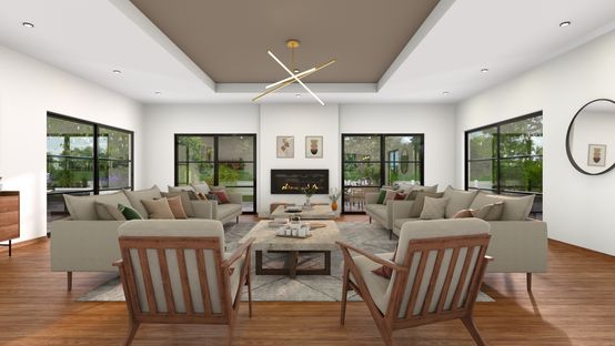 living room rendering