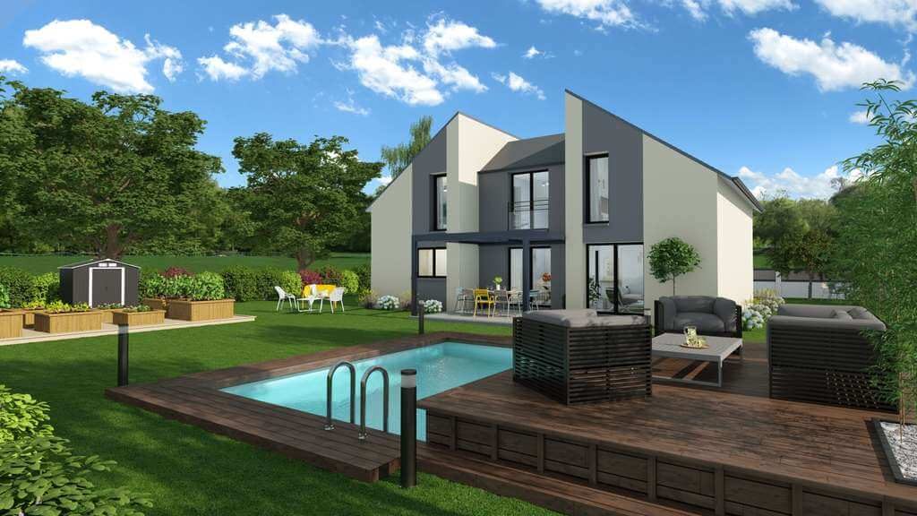 Galer a de renderizados exteriores contemporary style design