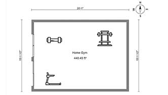 Basement gym online layout