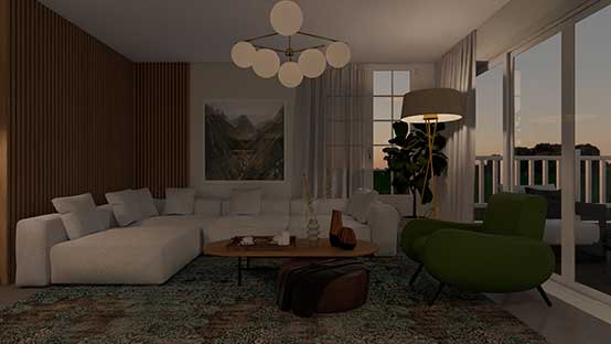 3D render - ambient lighting