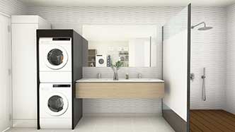 Bathroom And Laundry Room Combo Layouts