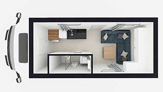 RV floor plan