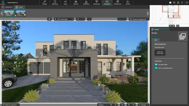captura de pantalla 
generación 3D con cedreo