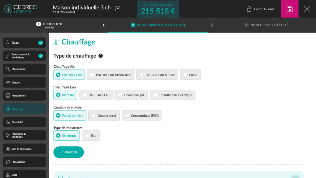 estimation cout chauffage