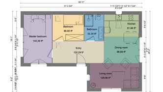 2-bedroom House Flip Layout