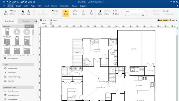 Smartdraw shop floor planner