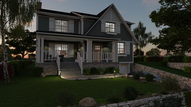 Craftsman house designed with Cedreo