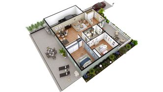 3D House Flip Design