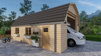 RV detached garage designed with Cedreo