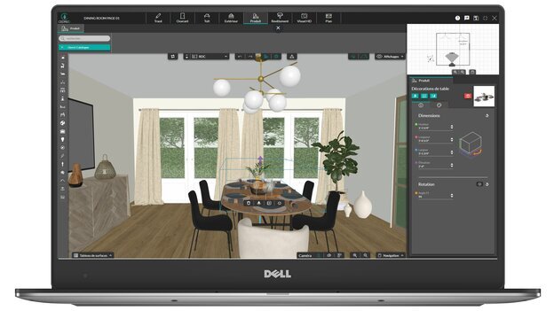 screenshot cedreo dining room design