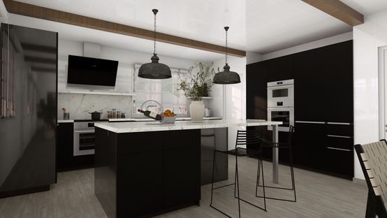 kitchen designed with Cedreo
