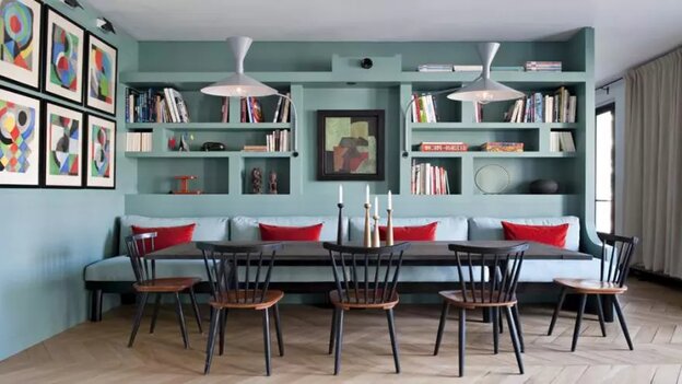 dining room with clever storage