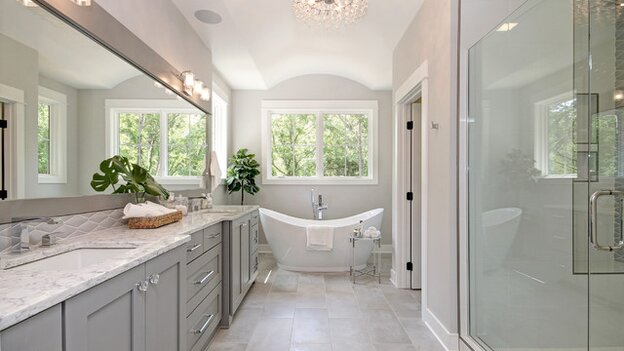 transitional bathroom example