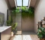 3D render of a biophilic bathroom designed with Cedreo