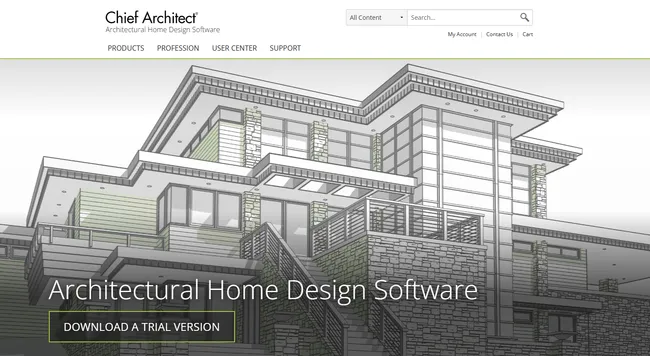 screenshot home page chief architect v2