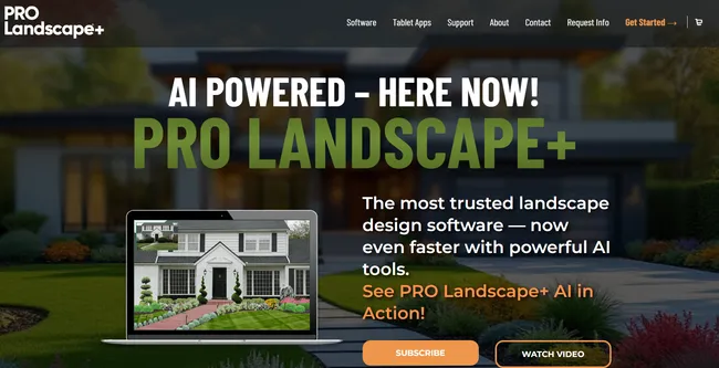 screenshot home page pro landscape+