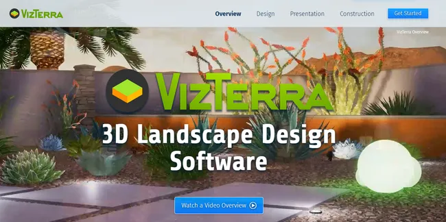 screenshot home page Vizterra