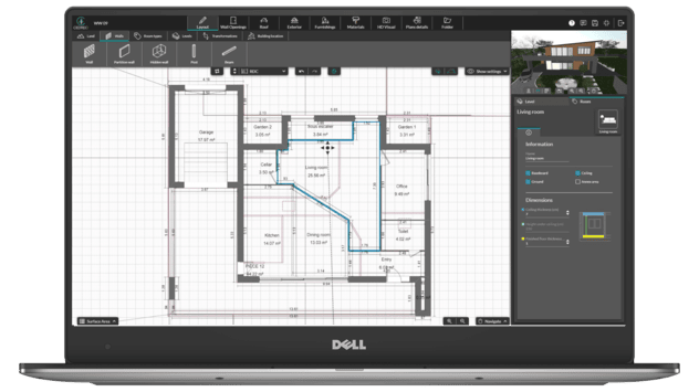 Screenshot modern floor plan