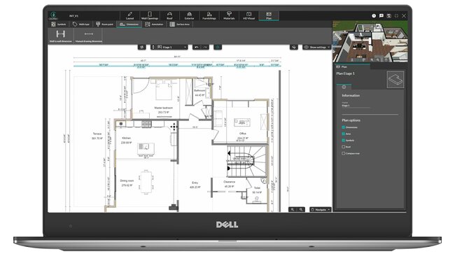 screenshot detailed floor plan with Cedreo