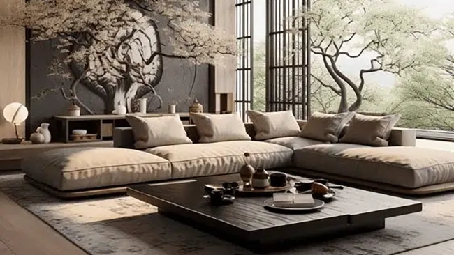 Asian living room example
