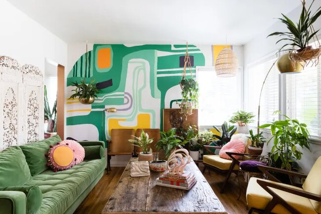 maximalism living room example