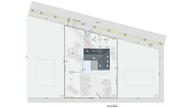 plan de masse créé avec Contemporary Style Design