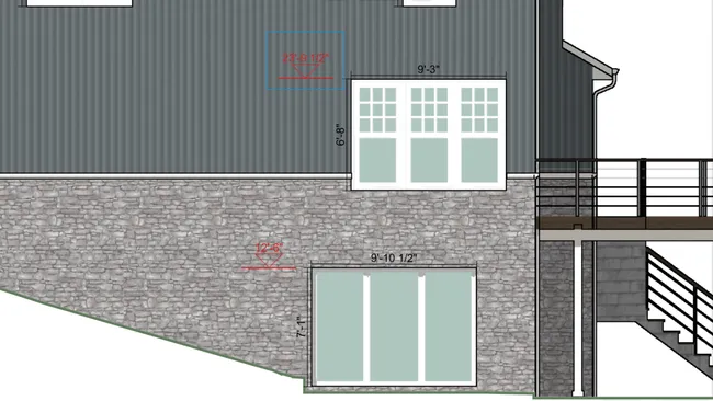 Elevation with focus on elevation markers by Cedreo
