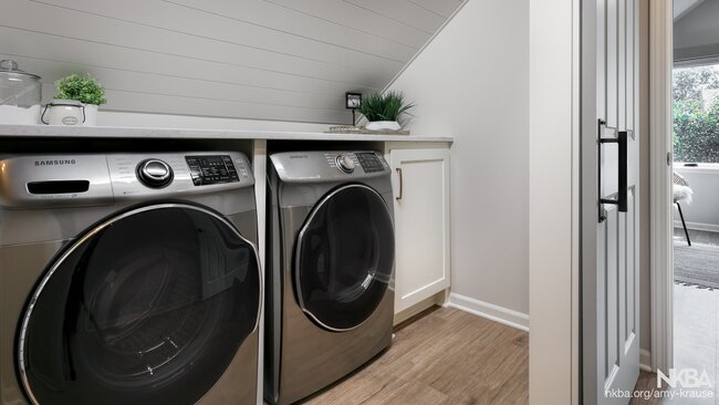 Laundry in attic