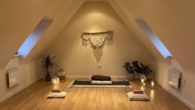 meditation room in attic example