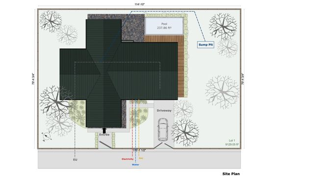 2D site plan example