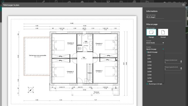 UI étape document téléchargement à l'échelle