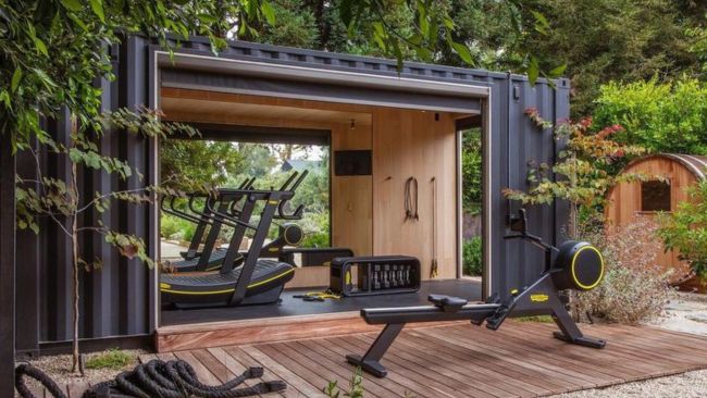 Container Home Gym Studio example