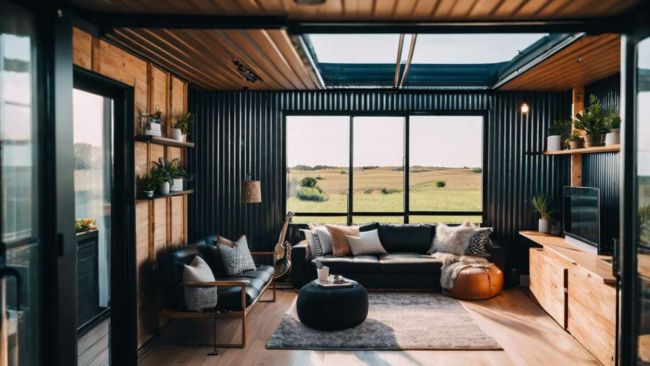 Container open-living area example