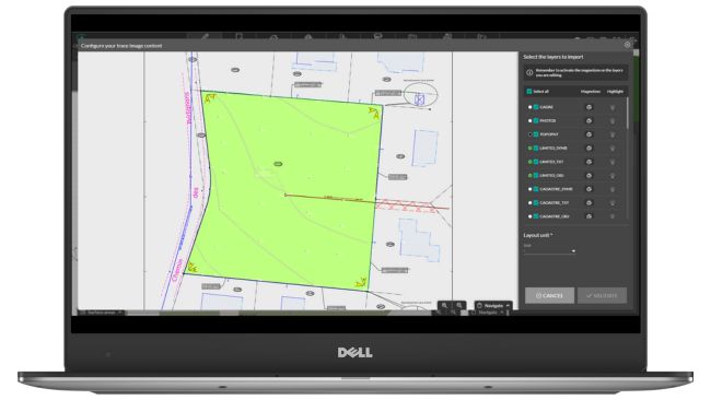 Landscape site plan - import a scaled drawing