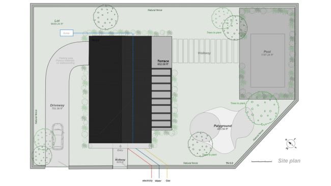 Cedreo Site plan example