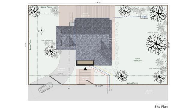 Cedreo 2D site plan example