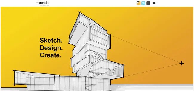 screenshot Morpholio home page