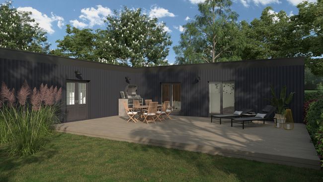 2 bedroom container home rendering