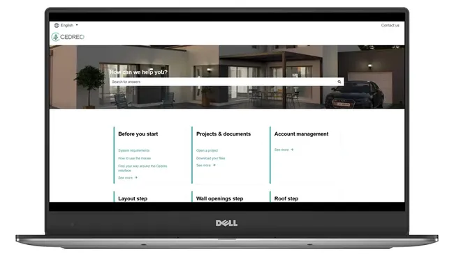 Cedreo knowledge base interface