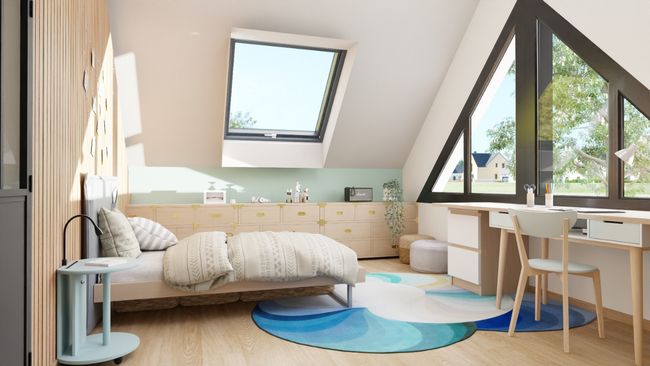 Chambre ado combles aménagés